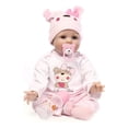 thumbnail image 2 of Muñeca Reborn con forma de oso realista de silicona suave, 55 cm, 2 of 6