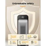 Dreo Space Heater Indoor, 25 11.5ft/s Fast Portable Room Heater with Remote and Thermostat, 3 Modes, Overheating & Tip-Over Protection, Electric Heaters for Indoor Use Large Room, Bedroom, Office