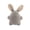 Gray, variant on Cute Bunny Plush Pillow Soft Pink Rabbit Stuffed Animal with Floral Patterned Ears Minimalist Cuddly Figure for Bedside Sofa Decor Aesthetic Home Decoration Pink