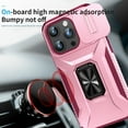 thumbnail image 6 of Cowithday for iPhone 15 Pro Max 5G Case with Slide Camera Cover + Screen Protector (1 Pack), [Full Camera Protection] [Magnetic Rotated Kickstand] Military Grade Shockproof Heavy Duty Cover, Pink, 6 of 8