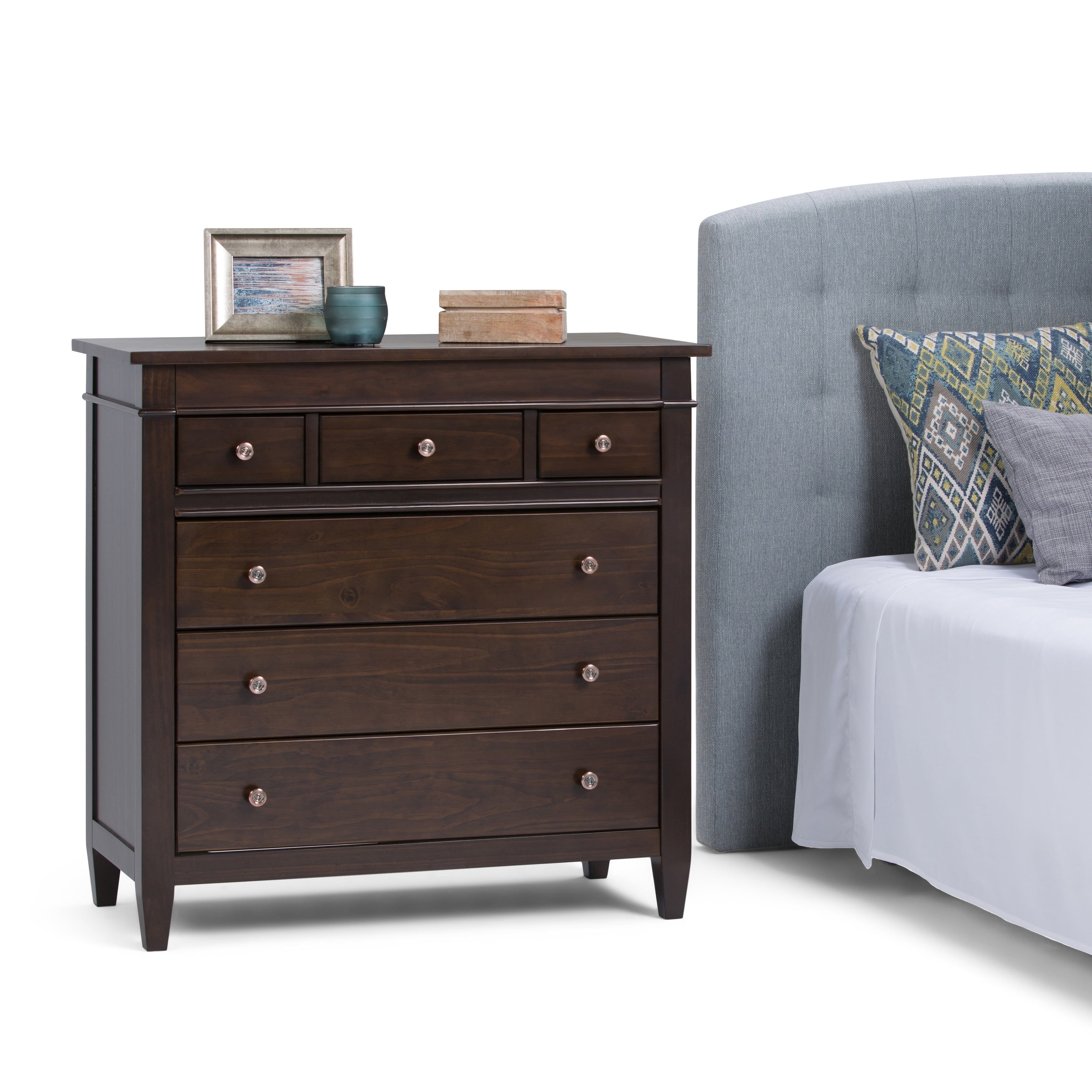Wyndenhall Sterling Solid Wood 36 Inch Wide Contemporary Bedroom Chest Of Drawers Walmart Com Walmart Com