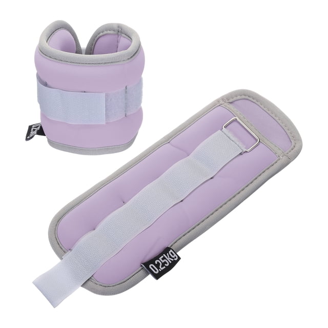Pesas de tobillo Uxcell, correas de peso para piernas ajustables, juego de pesas de tobillo de 1 lb, púrpura