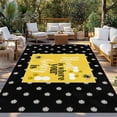 thumbnail image 2 of Yellow Bees Outdoor Rug for Patio/Deck/Porch, Non-Slip Large Area Rug 3 x 5 Ft, Spring Summer Watercolor Honey Textured Indoor Outdoor Rugs Washable Area Rugs, Reversible Camping Rug Carpet Runner, 2 of 8