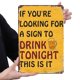 thumbnail image 5 of Letrero Chapa Metal Drink Tonight Pintura Hierro Rectangular Del para Pared 20x30cm, 5 of 9