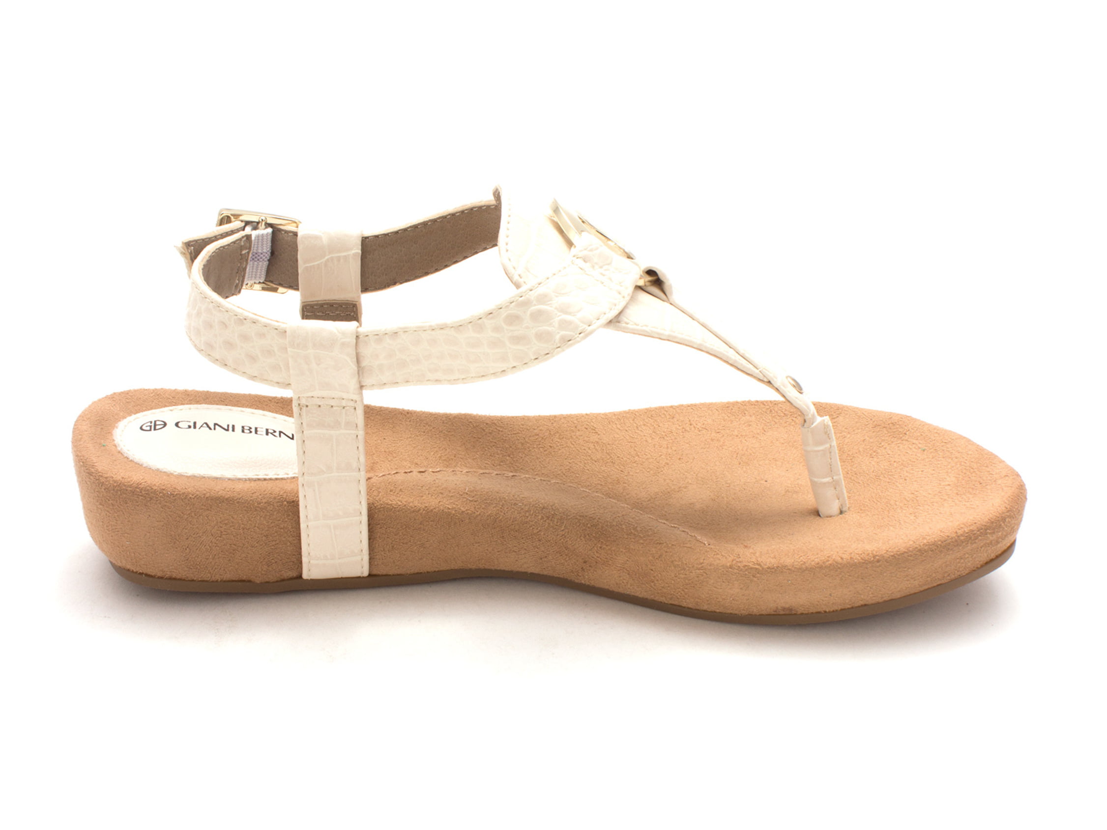 Giani Bernini Womens Raisaa Open Toe Casual T-Strap Sandals - Walmart.com