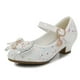 thumbnail image 1 of Zapatos de cuero de mariposa de princesa para niños, zapatos de tacón alto con lazo de diamante para niñas, zapatos de baile con purpurina, zapatos de baile de fiesta para chicas a la moda 27 Gao Jinjia LED, 1 of 2