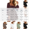 thumbnail image 3 of Karymi Easter Dresses for Women 2026 Square Neck Long Puff Sleeve Dress, Solid Color Tie Front Smocked Waist Ruffle Hem A-Line Mini Dress, Casual Flowy Swing Short Dress Summer Dress, 3 of 6