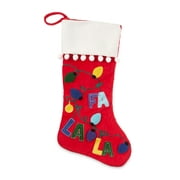 Holiday Time 20inch Falala Light Chain Christmas Stocking, Red