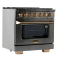 thumbnail image 4 of Gemstone Professional 36-in Propane Gas Range in Titanium Stainless Steel, 4 of 17