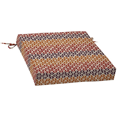 Hometrends Pattern Deep Seat Bottom Cushion, Red Safari Diamond