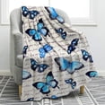 thumbnail image 1 of Manta Blanket Jekeno con forma de mariposa, 127 x 152 cm, suave y cálida, 650 g, 1 of 6