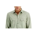 thumbnail image 2 of Alfani Men's Regular Fit Solid Shirt Green Size Large, 2 of 3