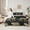 Black Brown, variant on Homewish Stars Print 7-Piece Bedding Comforter Set For Children Teens Adults,Bling Golden Glitter King Bedding Sets,Animal Leopard Print Ultra Soft Bed Sheets,Super Cozy Room Decor,Reversible
