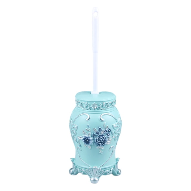 Advancent El cepillo de limpieza para baño fácil de limpiar mantiene el inodoro impecable y sin esfuerzo Juegos de accesorios de baño rosa azul