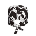thumbnail image 2 of Xecao Cow Skin 2 Print Men Women Adjustable Working Cap with Button Unisex Hats Sweatband, 2 of 7