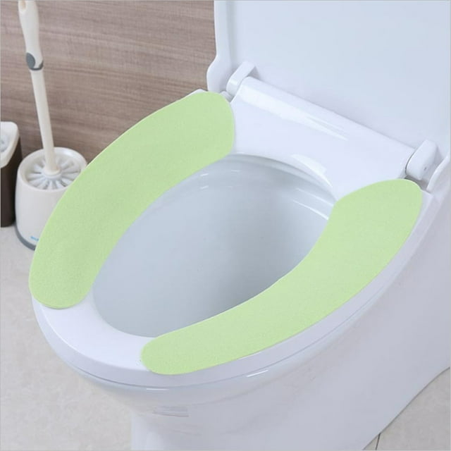 Washable and Reusable Heated Toilet Seat Pad Soft Bathroom Mat for Enhanced Comfort