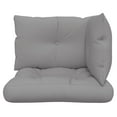 thumbnail image 2 of vidaXL Coussins de Palette 3 Pcs Tissu Gris, 2 of 5
