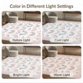 thumbnail image 7 of ODIKA 8'x10' Washable Area Rug Border Whimsical Scattered Polka Dot Motifs Pink Boho Scallop Playful Expressive for Dining Room, Large Office, Lounge, Non-Slip Chair-Friendly Mat, 7 of 7