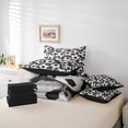 thumbnail image 6 of Castle Fairy Sport Soccer Bedding Comforter Set 7 Pieces for Boys Girls,Ball Gamer Football Full Bedding Set Lightweight,Black White Fitted Sheet Flat Sheet,Microfiber Bedroom Decor,Reversible, 6 of 8