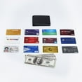 thumbnail image 2 of KALMORE Men's Genuine Leather RFID Blocking Flip-ID Window Travel Bifold Wallet - in Gift Box, 2 of 6