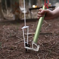 Camping Tent Stake Puller Tool | Multifunctional Outdoor Ground Nail Remover | Aluminum Alloy Handle & Stainless Steel | 5 Colors | Portable Design for Hiking & Backpacking