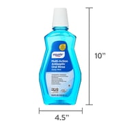Equate Alcohol-Free Multi-Action Antiseptic Oral Rinse, Zesty Mint, 1 L