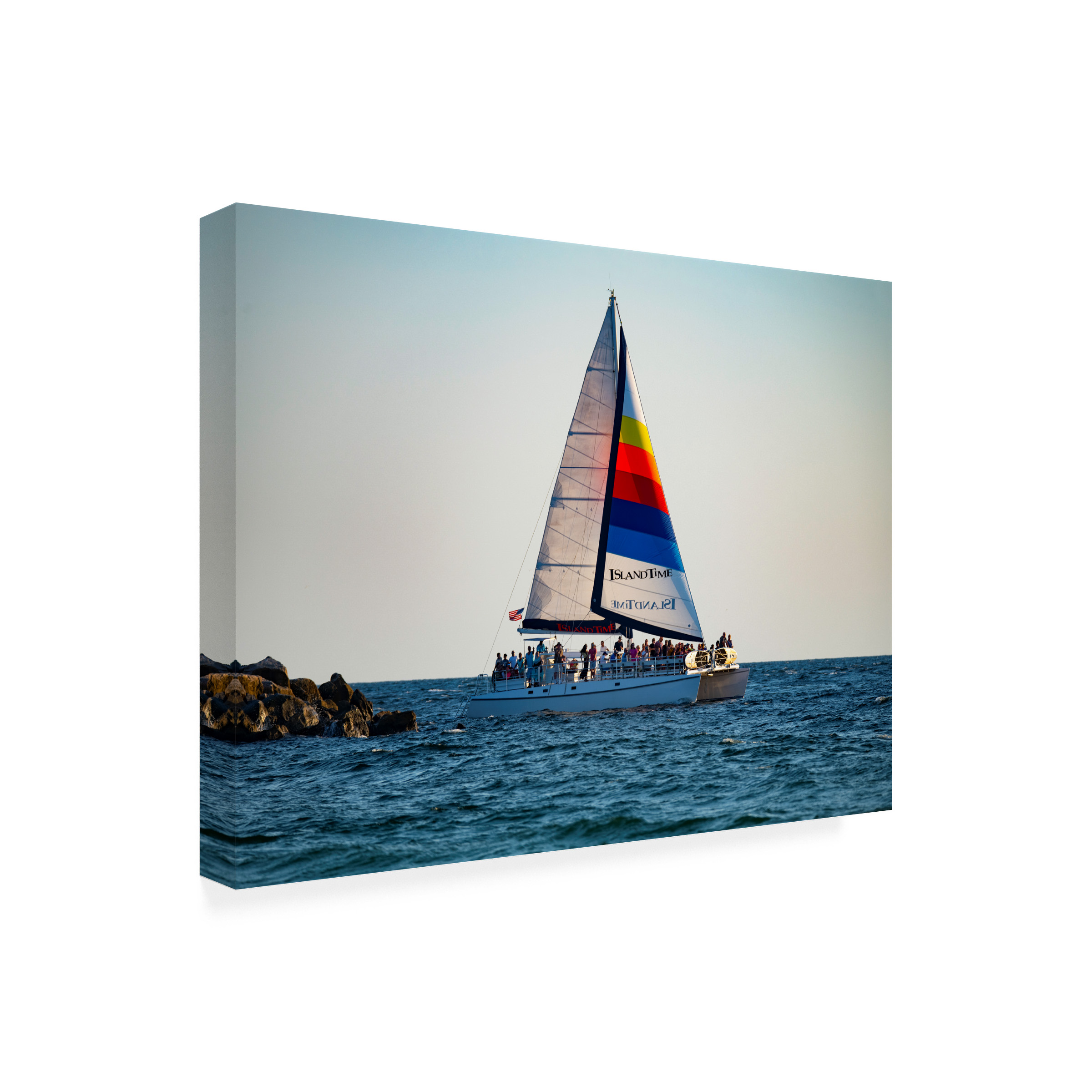 Robert Michaud 'Sailing Tour Boat' Outdoor All-Weather Wall Decor