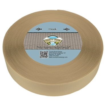 Country Brook Design® 1 1/2 inch Beige Sew on Hook and Loop, 2 Rolls of 5 Yards