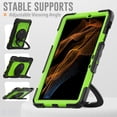 thumbnail image 5 of for Samsung Galaxy Tab S8/S7 Case 11 inch, 360 Rotating Shockproof Cover with Stand, Handle, Shoulder Strap (SM-X700/SM-T870), Lime, 5 of 7