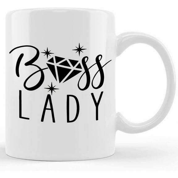 Boss Lady Mug Gift For Female Boss, Ceramic Novelty Coffee Mugs 11oz, 15oz Mug, Tea Cup, Gift Present Mug For Birthday, Christmas Thanksgiving Festival