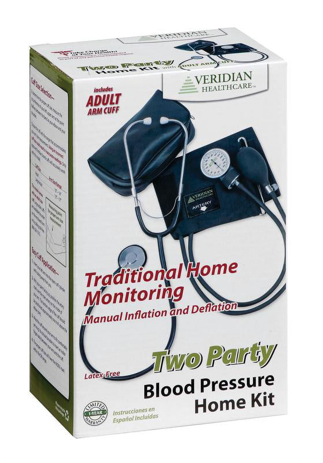Veridian Health, Manual Blood Pressure Monitor with Stethoscope
