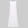 thumbnail image 4 of Celmia Women Daily Sleeveless Crew Neck A Line Ruffled Hem Dresses, 4 of 4