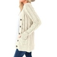 thumbnail image 4 of Casual Cardigan For Women Solid Color Twist Button Cardigan Sweater, 4 of 5