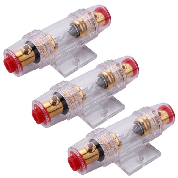 3X Car Stereo 8 Gauge Support Fuse Holder and Fuse 60 Amp Audio Cable