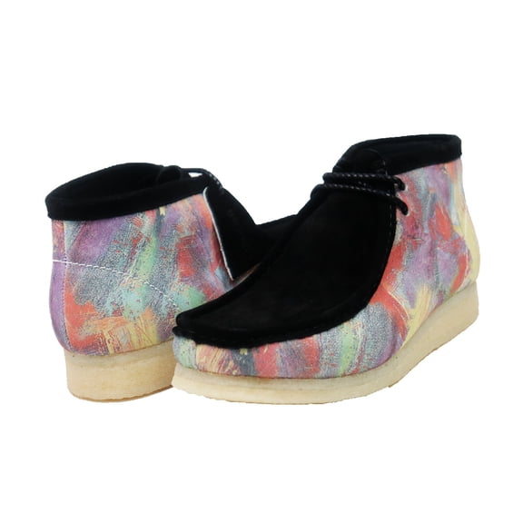 British Walker Paint Vintage Lace Up Suede Shoes, Custom-Designed Shoe with Distinctive Color Combinations