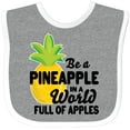 thumbnail image 3 of Inktastic Be a Pineapple in a World Full of Apples Boys or Girls Baby Bib, 3 of 4