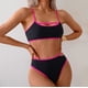 thumbnail image 1 of Trajes de baño para mujer, Trajes de baño para mujer Traje de baño ajustado estampado para mujer que cubre el vientre y las piernas Conjunto de traje de baño conservador Traje de baño para mujer, 1 of 7