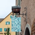 thumbnail image 3 of Rod-Free Courtyard Decorative Flag 12x18in Thick Fabric Four Seasons Universal Durable Not Easy To Fade Disassembly Convenient Turquoise Moroccan Trellis Hand-Drawn Sketch_62922_1, 3 of 8