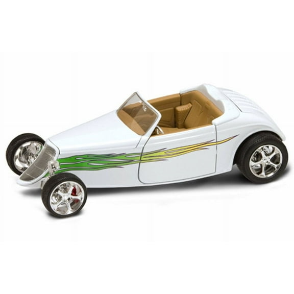 1933 Ford Convertible, White - Road Signature 92838 - 1/18 Scale Diecast Model Toy Car