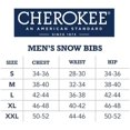 thumbnail image 5 of CHEROKEE Mens Snow Bibs - Insulated Weatherproof Ski Snow Pants Winter Overalls for Men, 5 of 7
