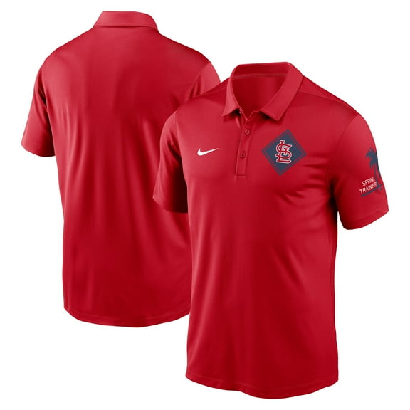 Men's-Nike  Red St. Louis Cardinals 2025 Spring Training Performance Polo