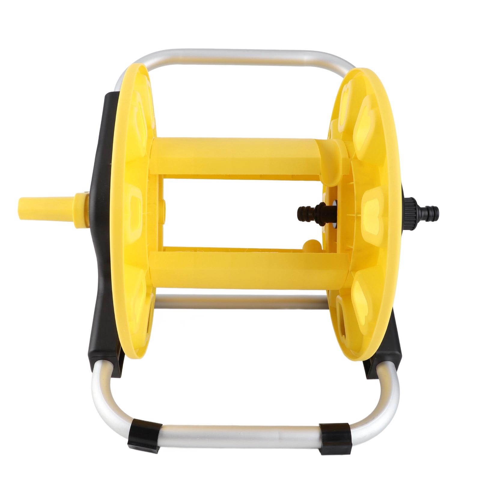 Nieyigj Garden Hose Reel Cart Yellow Water Hose Cart Holds 30m of Water Pipe 13.4 inches / 34 cm Heavy Duty Easy to Assemble Ideal for Courtyard Lawn and Field Irrigation
