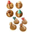 thumbnail image 4 of ievspot Wooden Mushroom Coat Hooks Smooth Edge 3kg Load-capacity  Wall Mounted Towel Hanger Clothes Hooks with Screws, 4 of 8