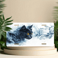 thumbnail image 6 of 1 Pcs 2D Flat License Plate Covers & Frames, Black Cat in Smoke For Decorative Front, Waterproof For Decoration Aluminum License Plate Covers & Frames Cover For Men Women, 12" X 6", 6 of 7