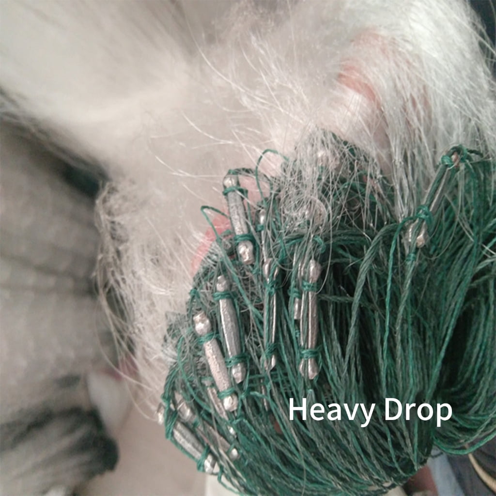 10Pcs Easy Throw Fly Fishing Net Portable Cast Fish Cage Fishing Casting Net Float Monofilament Gill Net Enduring