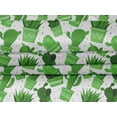 thumbnail image 5 of oneOone Velvet Green Fabric Cactus Sewing Material Print Fabric By The Yard 58 Inch Wide, 5 of 7
