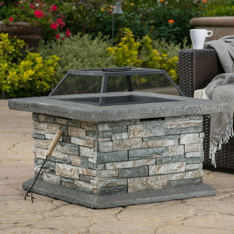 Kayden Outdoor Natural Stone Fire Pit Kayden Outdoor Natural Stone Fire Pit