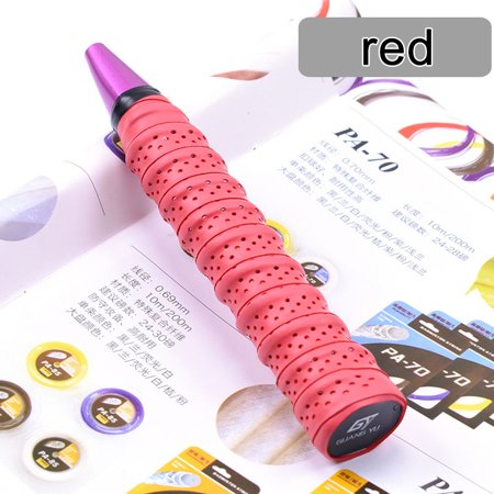 1.1m Anti-skid Tennis Squash Racket Windings Over Bicycle Handle For Fishing Rod Grip Tape Sweat Absorbed Anti-slip Band Badminton Sweatband RED