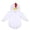 White-4, variant on Baby Easter Outfit for Boy Girl Long Sleeve Chicken Costume Romper Bodysuits with Hooded Baby Girl Clothes 18-24 Months