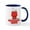 White/Navy Inside, variant on CafePress - Snoopy Black And White - 11 oz Ceramic Mug - Novelty Coffee Tea Cup